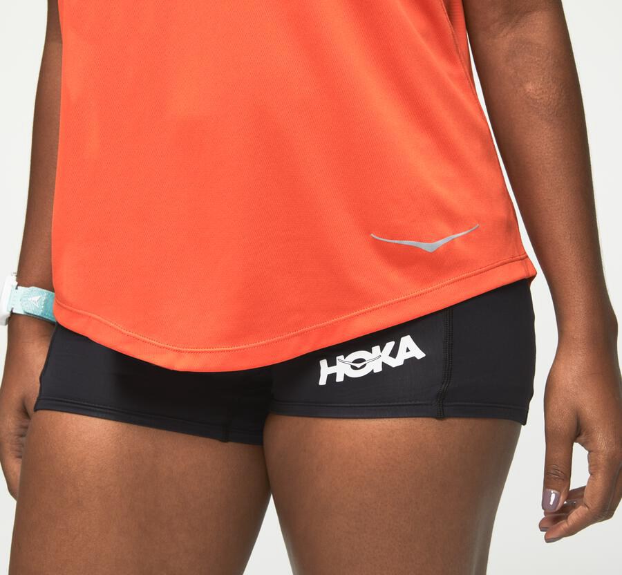 Top Hoka One One Feminino Laranja - Performance Tank - 472-KOBLVF